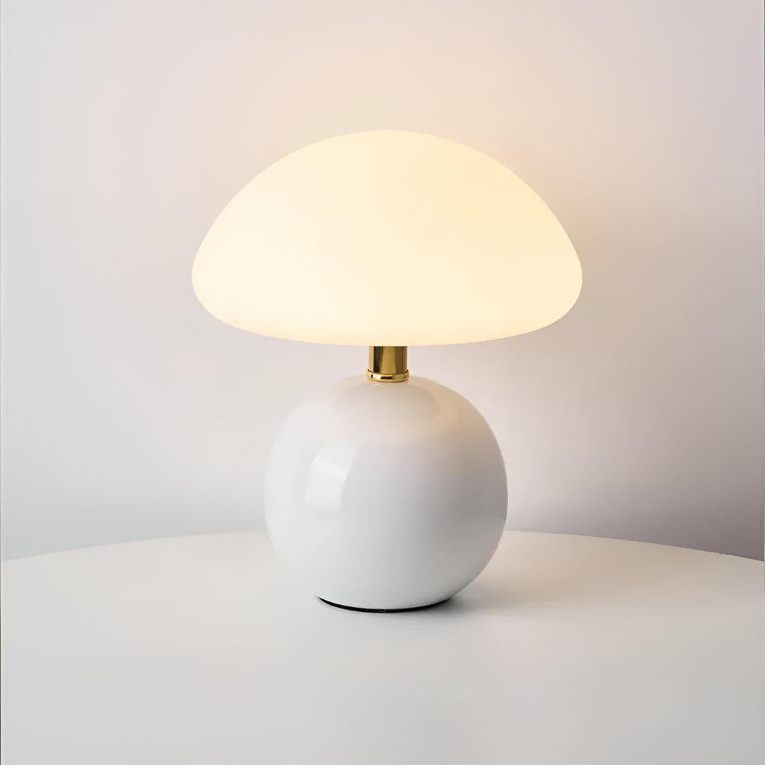 Drift Into Serenity: The Blush Cloud Bedside Table Lamp