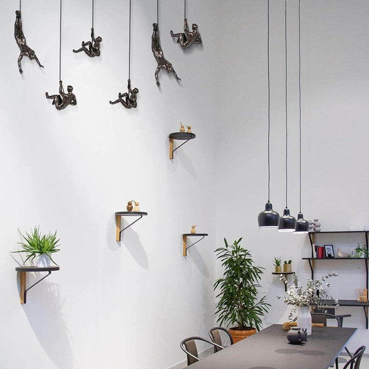3D Climbing Man Wall Sculpture For Home Interior Decor