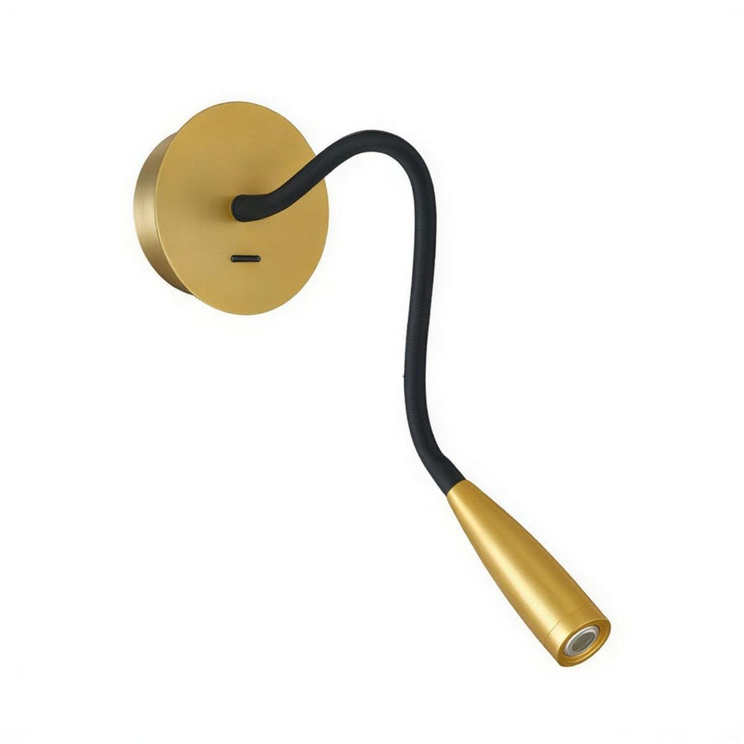 Adjustable Flexible Gooseneck Bedside Wall Lighting With Reading Lamp Beam