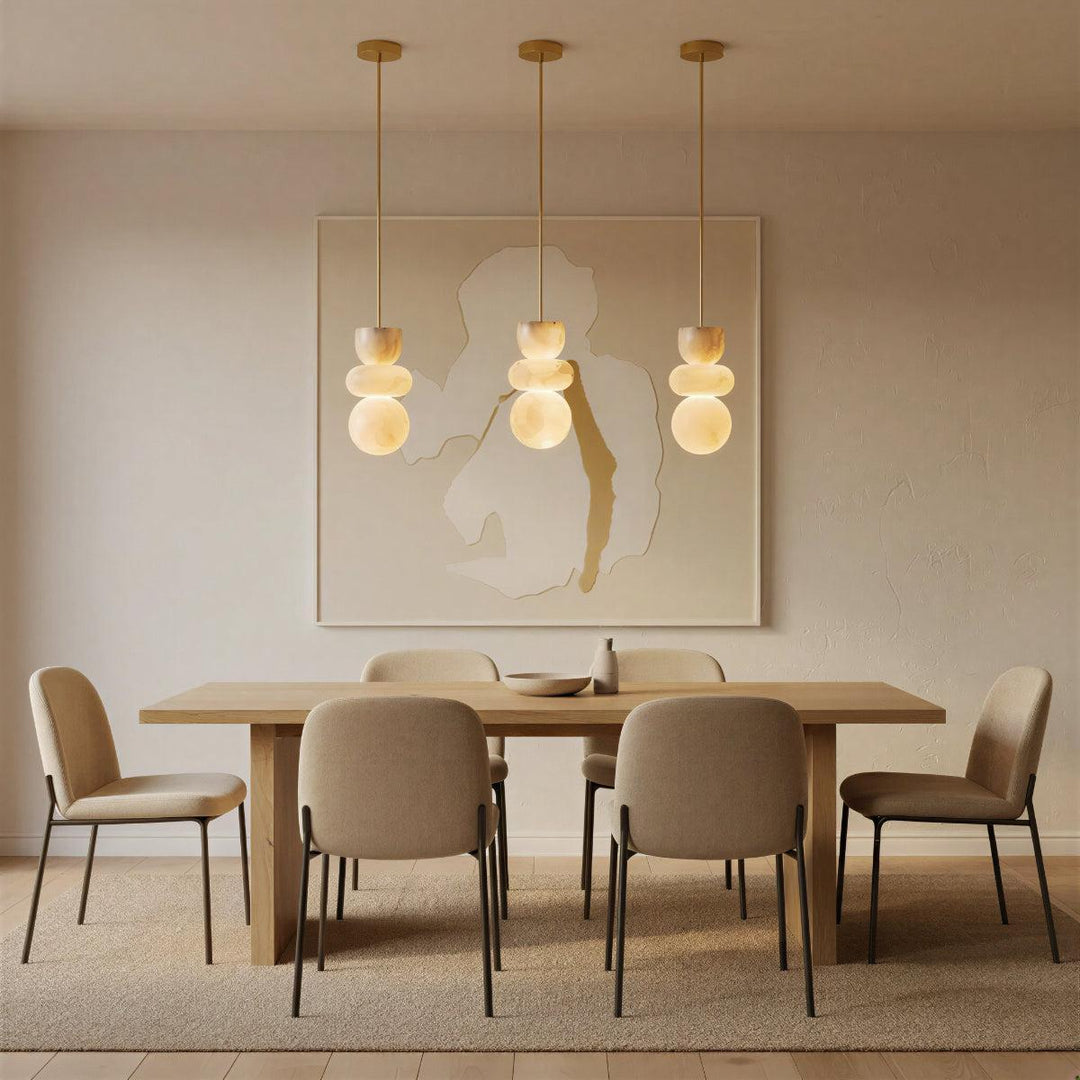 Alabaster Pendant Ceiling Light For Kitchen Island And Bedroom