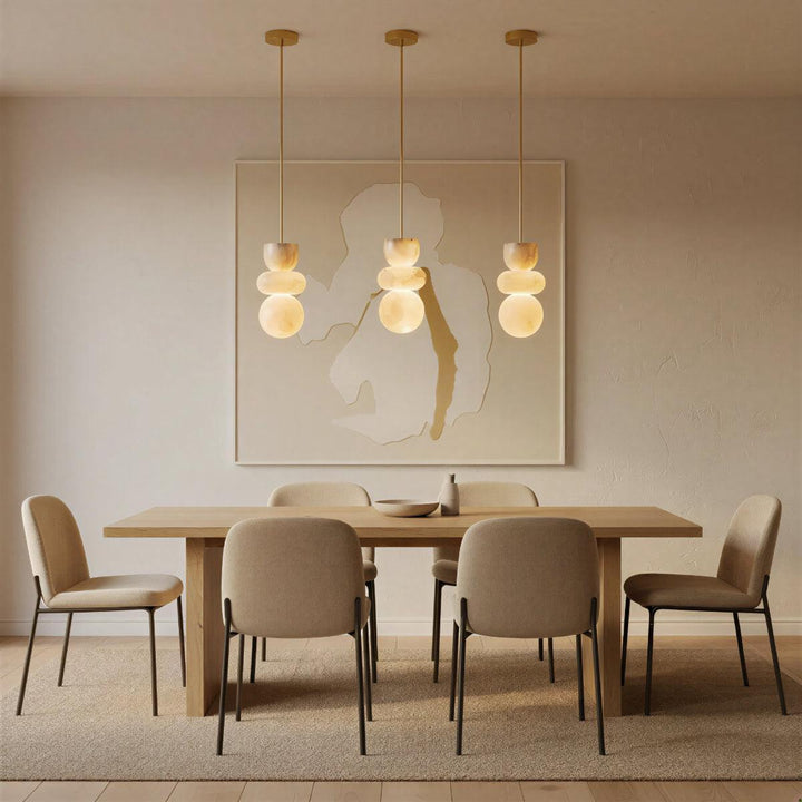 Alabaster Pendant Ceiling Light For Kitchen Island And Bedroom
