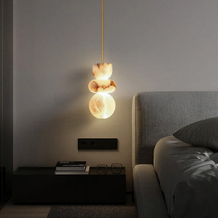 Alabaster Pendant Ceiling Light For Kitchen Island And Bedroom