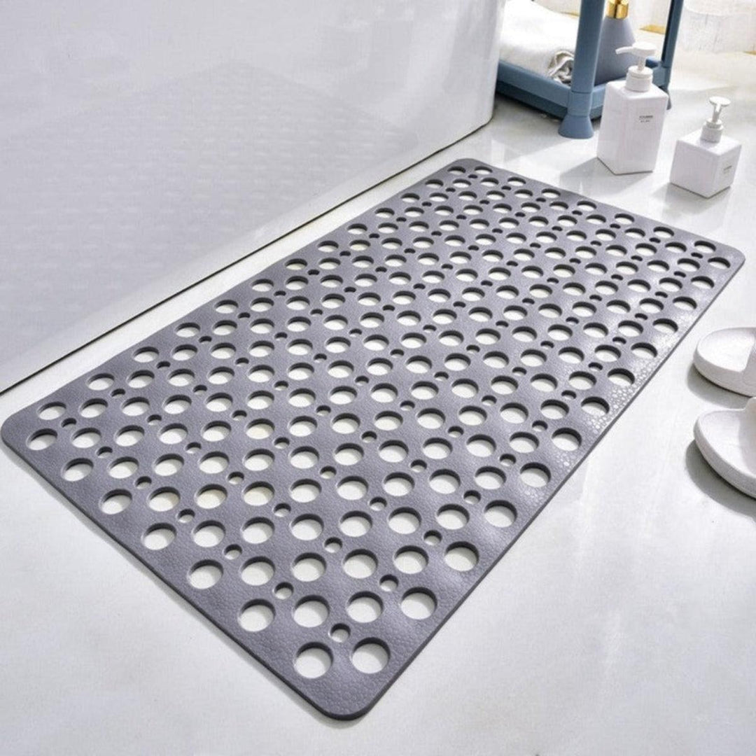 Bathroom Bath Mat With Non Slip Suction Cups And Quick Drying Drainage