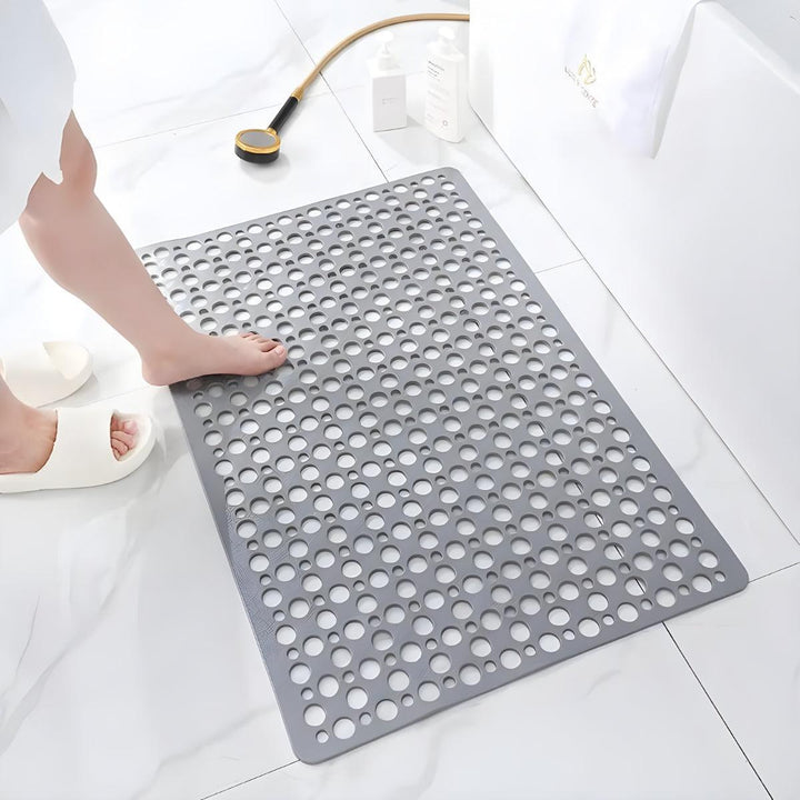 Bathroom Bath Mat With Non Slip Suction Cups And Quick Drying Drainage