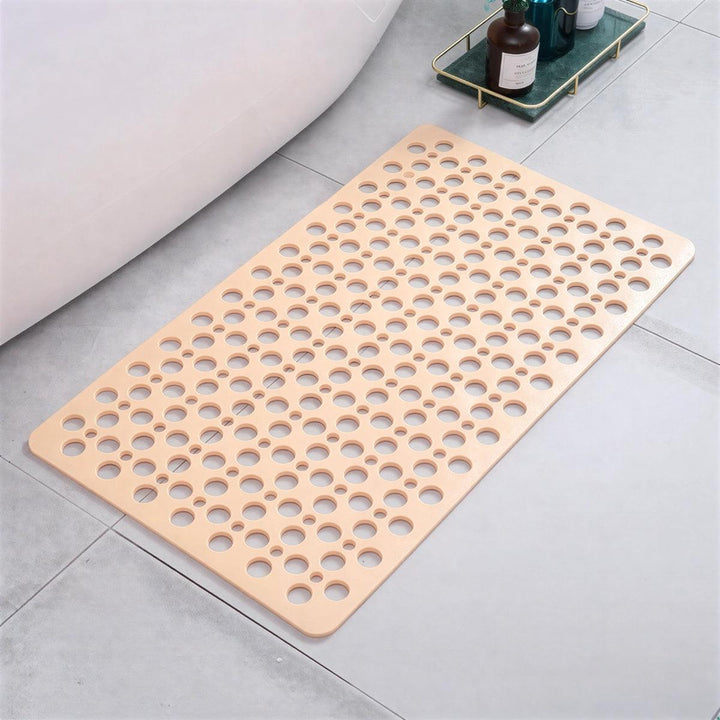 Bathroom Bath Mat With Non Slip Suction Cups And Quick Drying Drainage