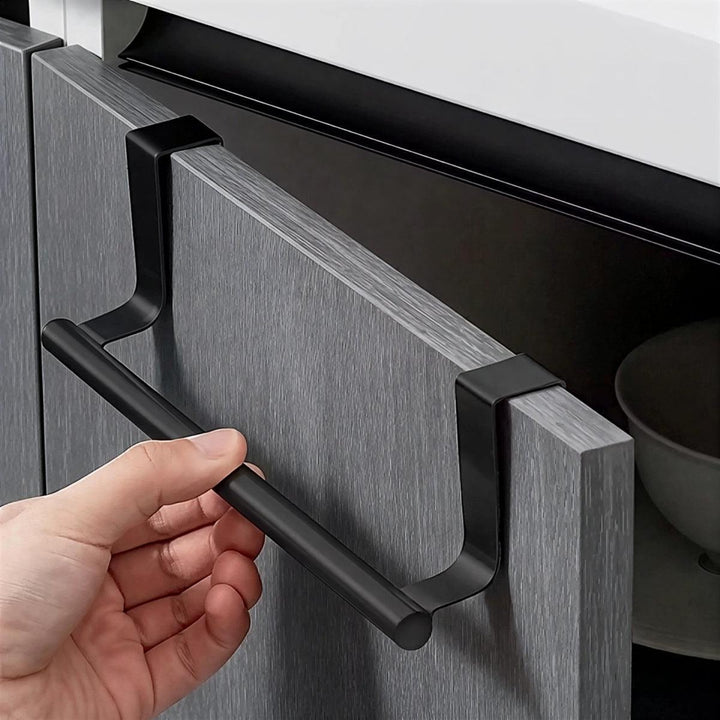Bathroom Towel Rail And Over Door Hanger For Cabinet Storage Organising