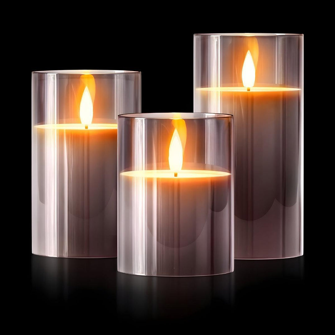 Battery Operated Flameless Candles With Flickering Light