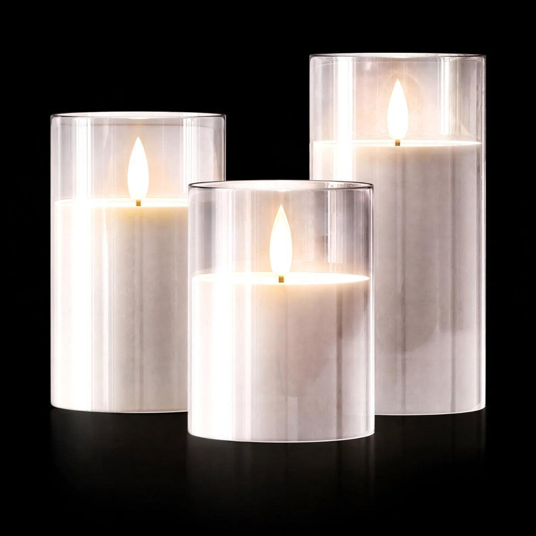 Battery Operated Flameless Candles With Flickering Light