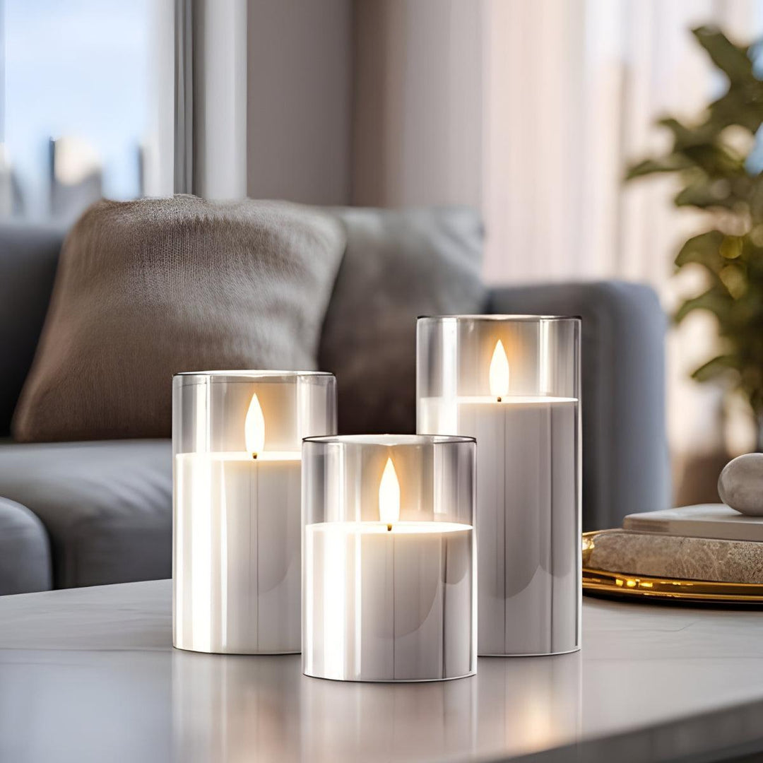 Battery Operated Flameless Candles With Flickering Light