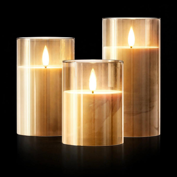 Battery Operated Flameless Candles With Flickering Light