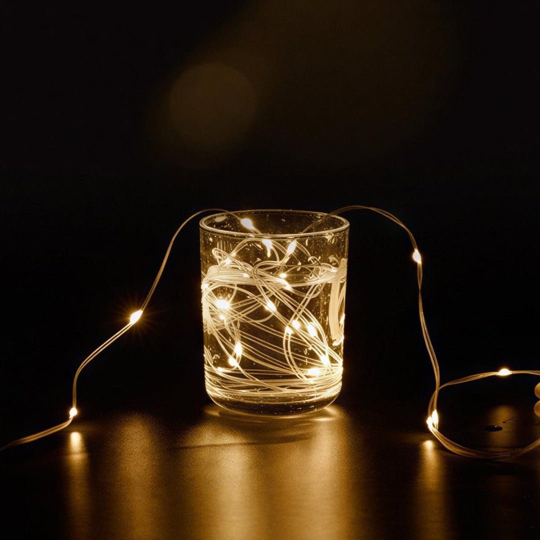 Battery Operated Outdoor Fairy Lights With Retractable Manual Crank Case