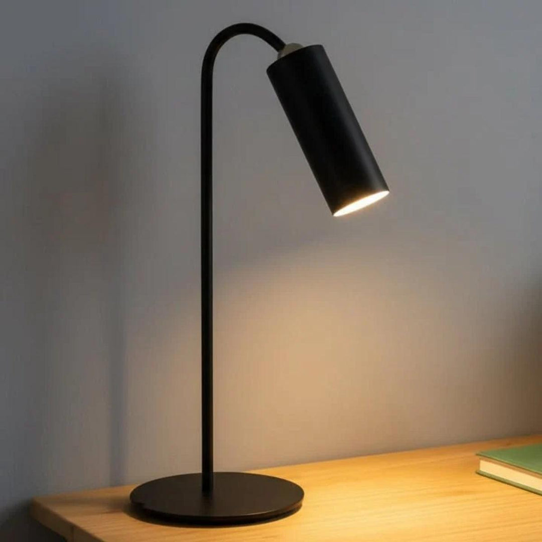 Battery Operated Table Lamp With Adjustable Slim Head Reading Light