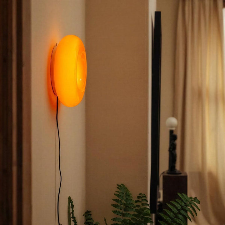 Bauhaus Wall Sconce And Table Lamp With Dimmable Donut Design