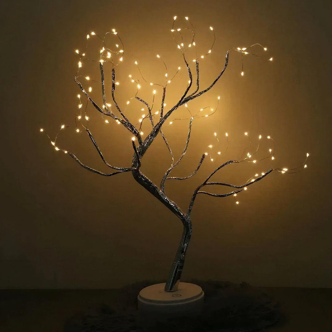 Bedside Table Lamp With Tree Design