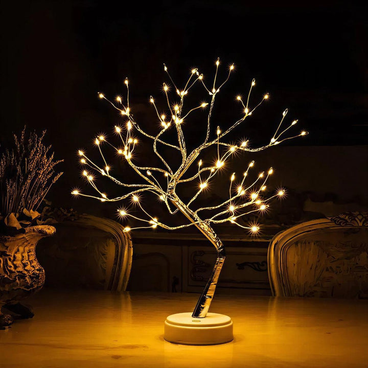 Bedside Table Lamp With Tree Design