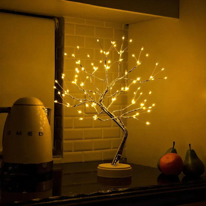 Bedside Table Lamp With Tree Design