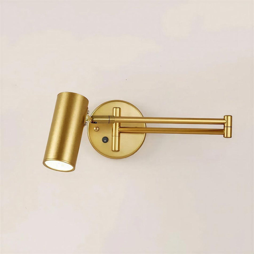 Bedside Wall Light With Adjustable Swing Arm For Reading