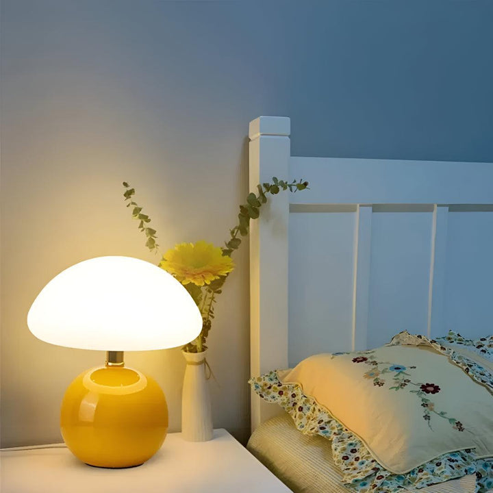 Blush Cloud Bedside Table Lamp With Ambient Lighting