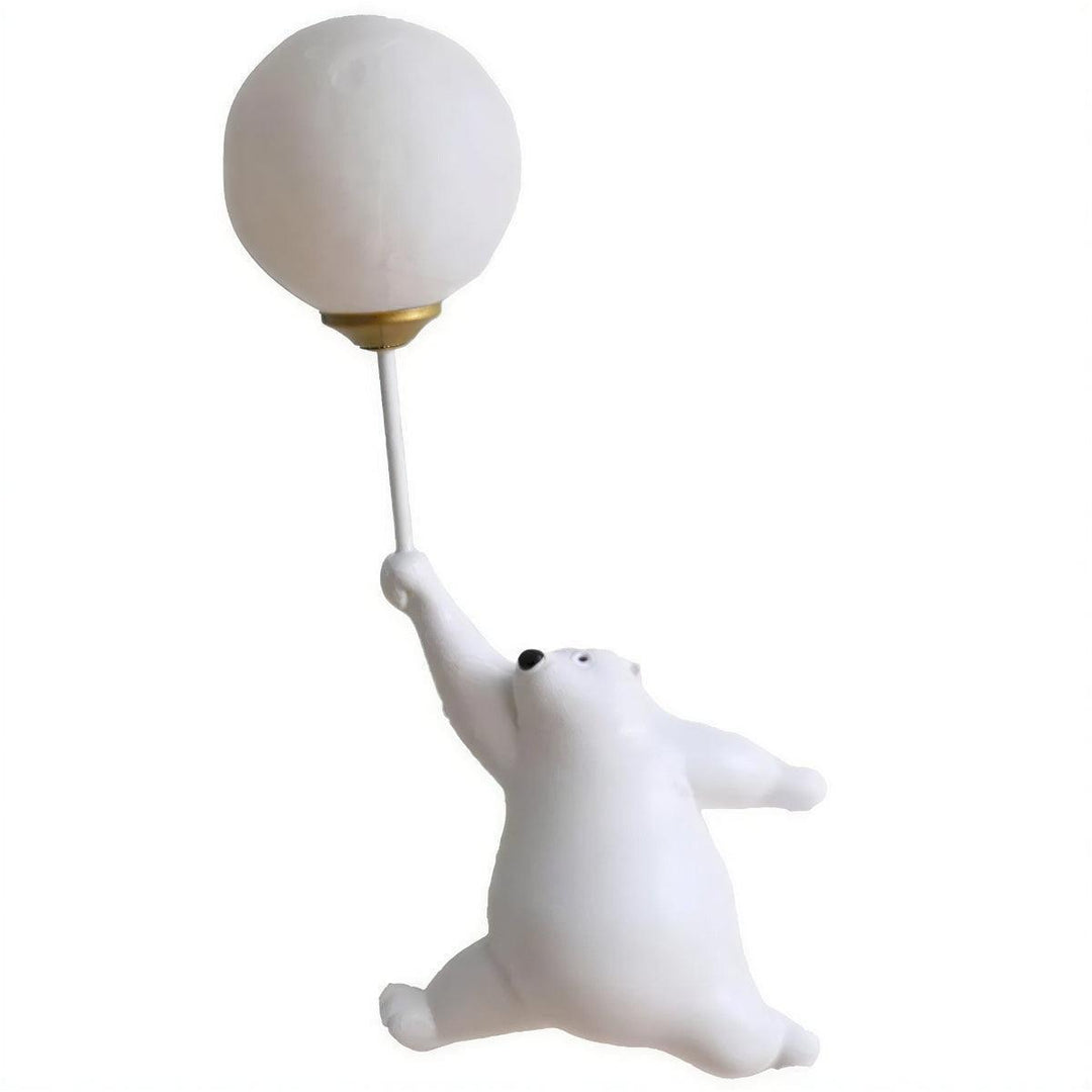 Childrens Bedside Wall Lamp Nursery Night Light With Polar Bear Design