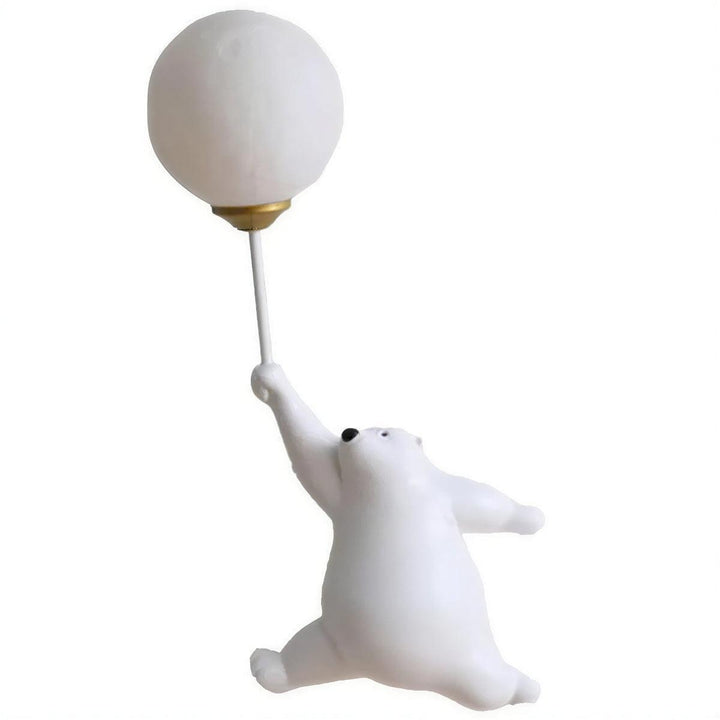 Childrens Bedside Wall Lamp Nursery Night Light With Polar Bear Design