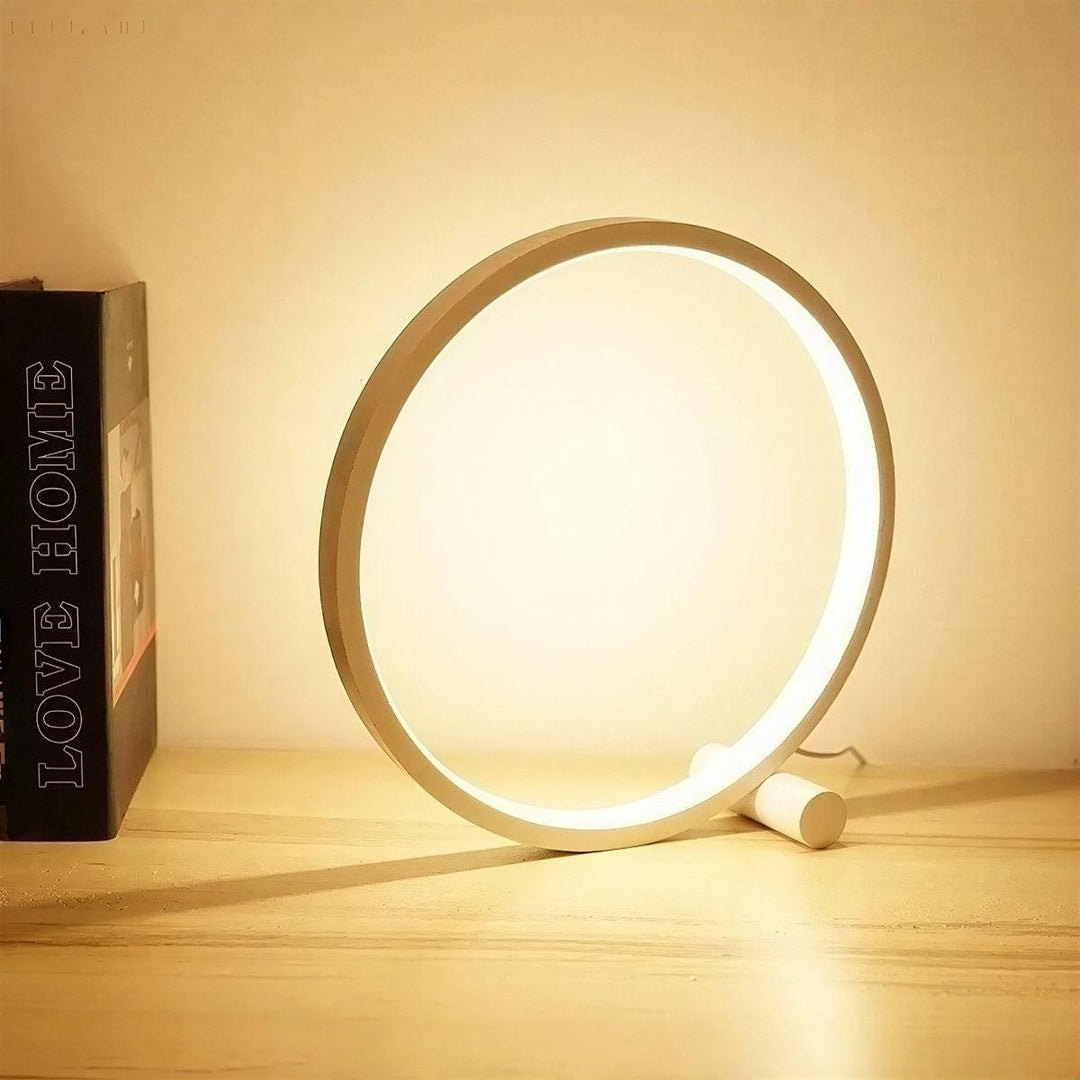 Circular LED Desk And Table Lamp With Dimmable Touch Design