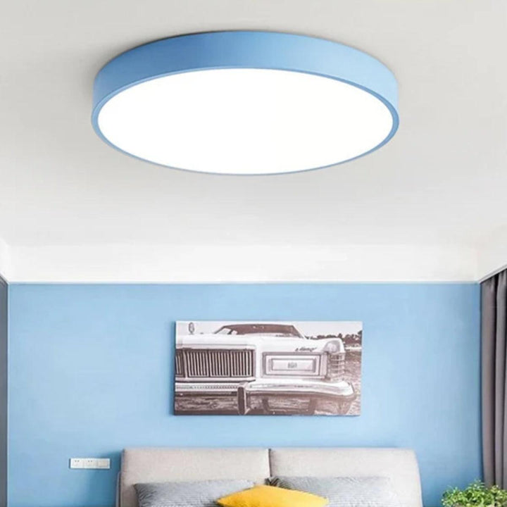 Circular Modern Minimalist Flush Mount Ceiling Light Fixture