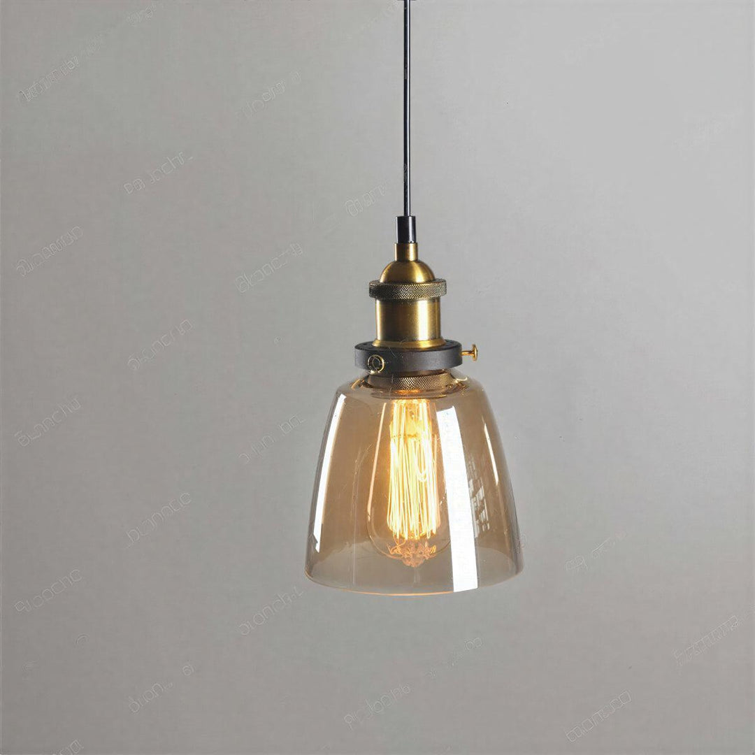 Clear Glass Industrial Pendant Hanging Light
