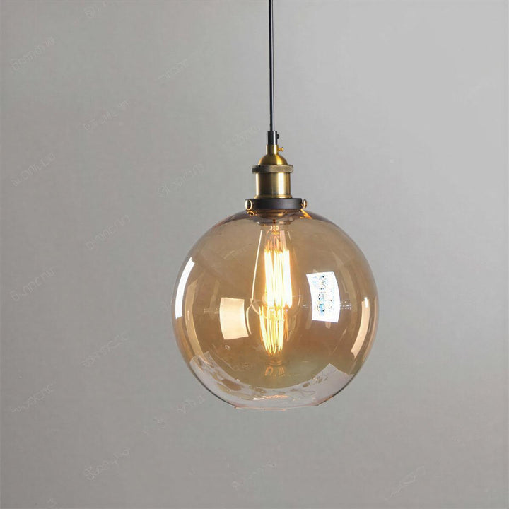 Clear Glass Industrial Pendant Hanging Light