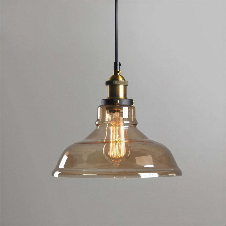 Clear Glass Industrial Pendant Hanging Light