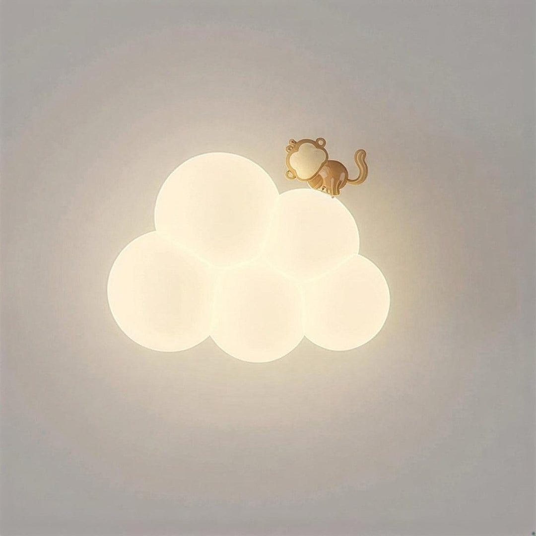 Cloud Styled Wall Sconce Light With Atmospheric Design