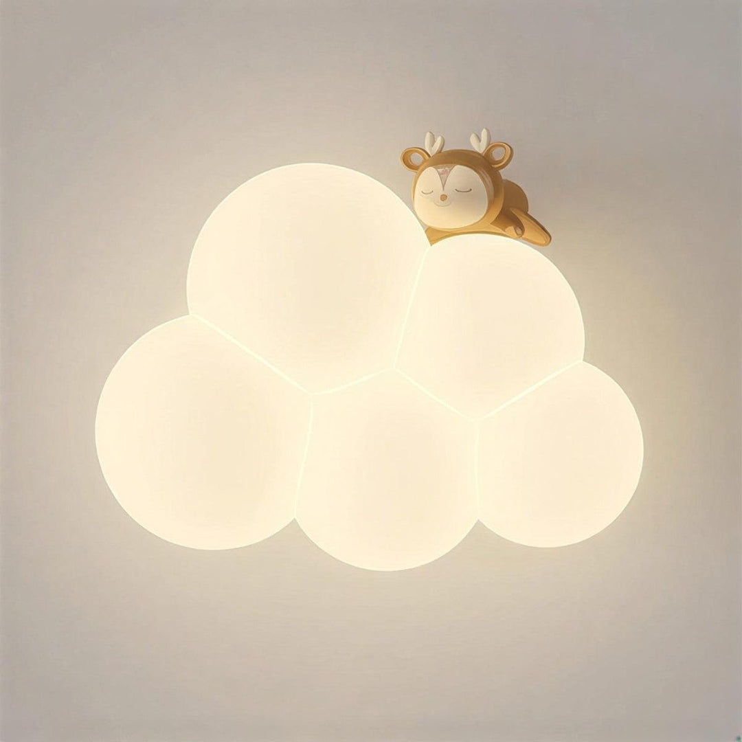 Cloud Styled Wall Sconce Light With Atmospheric Design