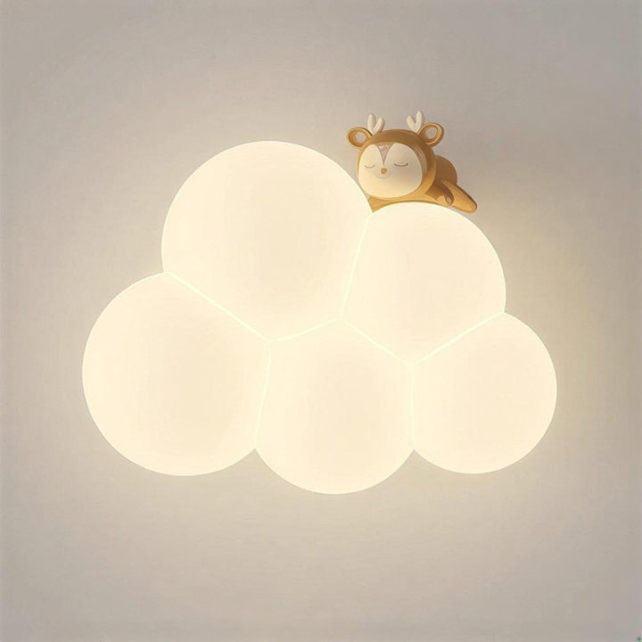 Cloud Styled Wall Sconce Light With Atmospheric Design