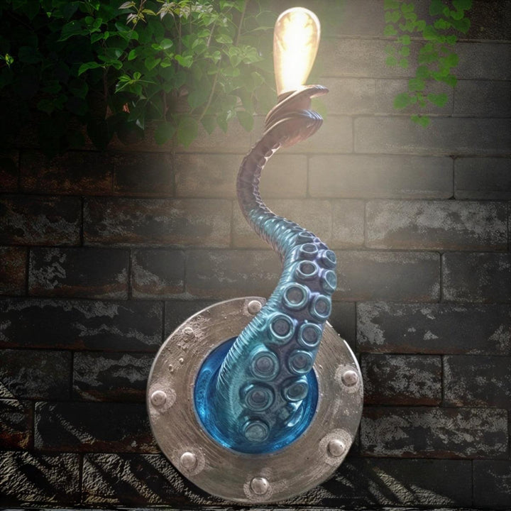Coastal Wall Light Decor With Octopus Tentacle Design