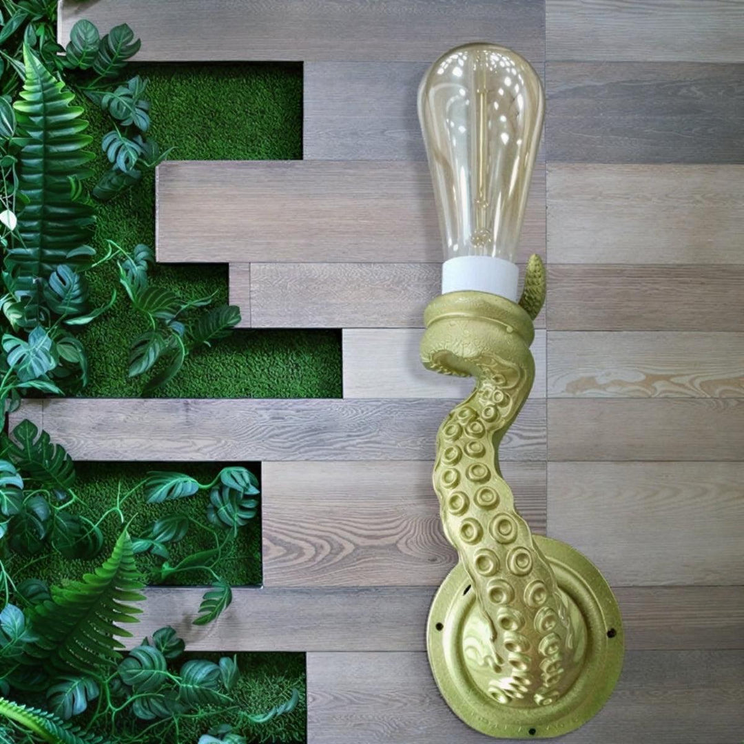 Coastal Wall Light Decor With Octopus Tentacle Design