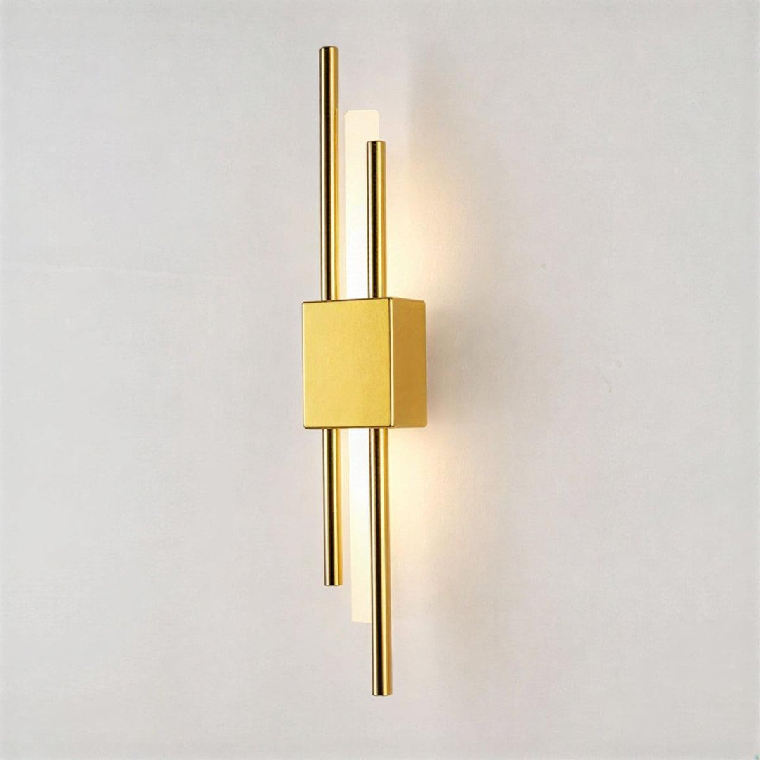 Contemporary Bedside Wall Sconce Light With Vertical Decorative Illumination