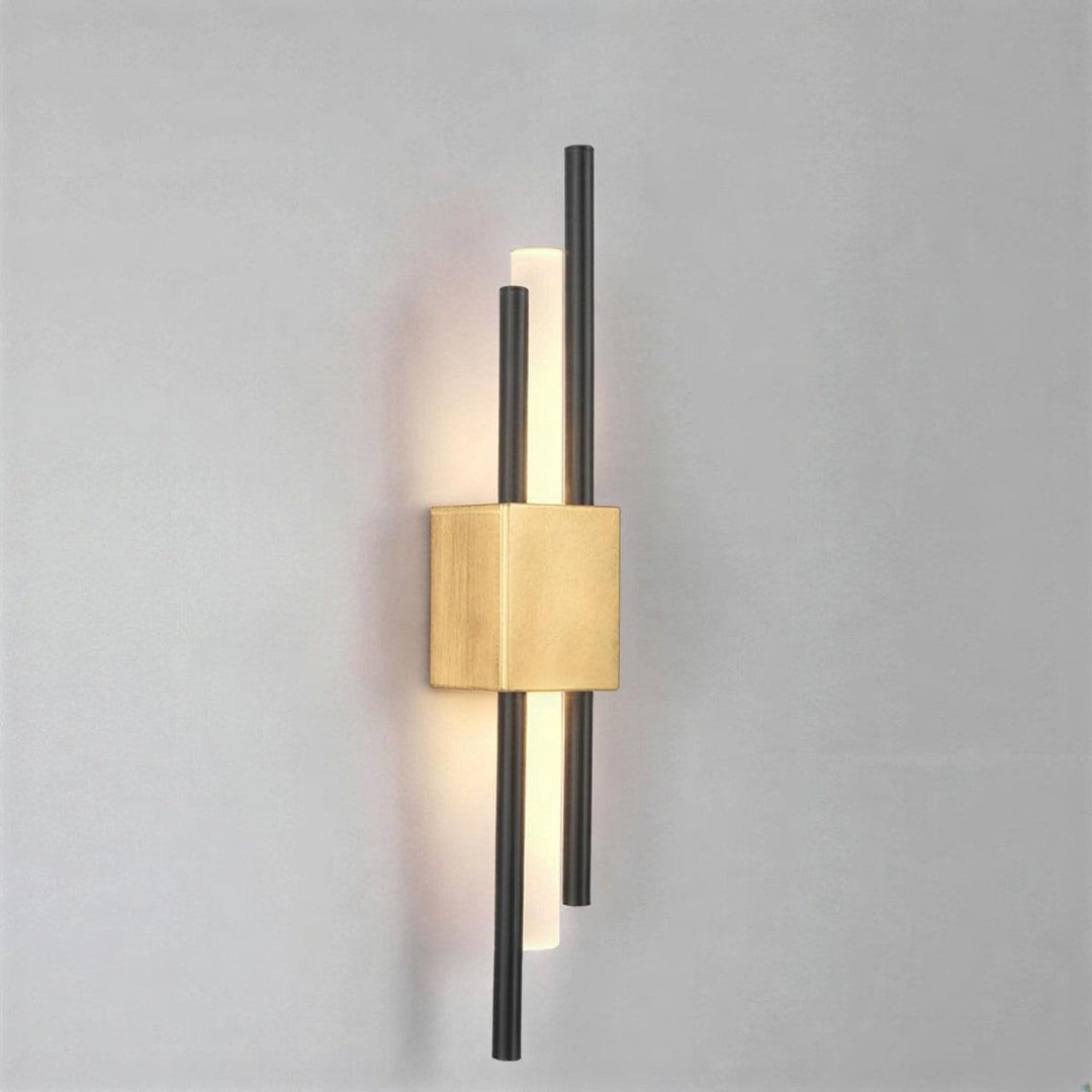 Contemporary Bedside Wall Sconce Light With Vertical Decorative Illumination