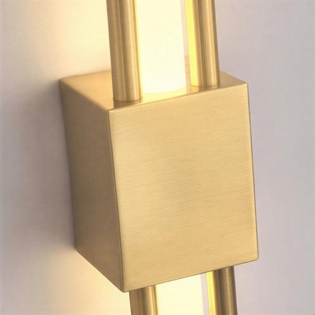 Contemporary Bedside Wall Sconce Light With Vertical Decorative Illumination