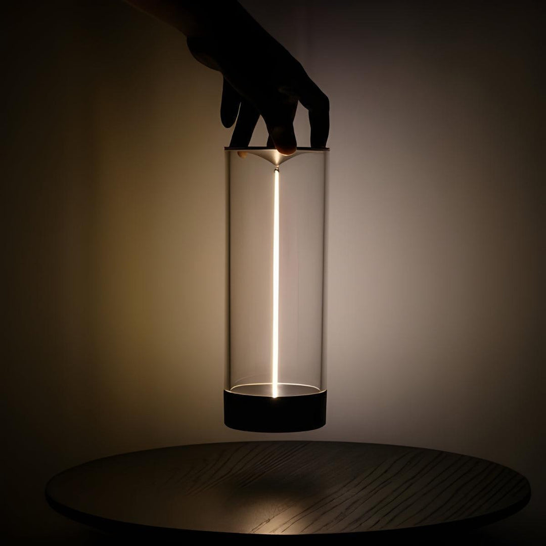 Cordless Cylindrical Table Lamp With Rechargeable Battery And Touch Dimmer Control