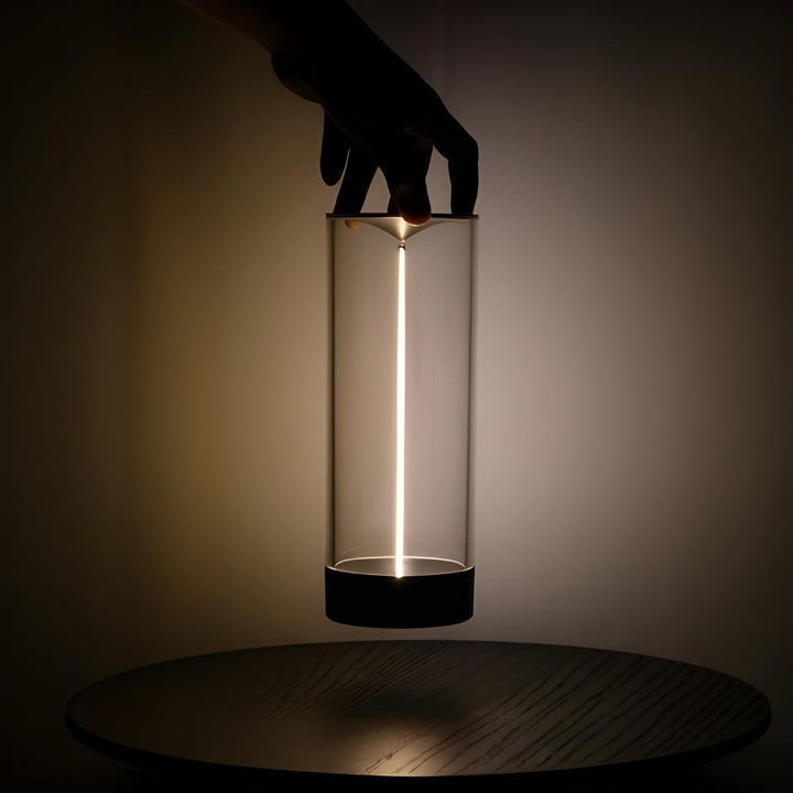 Cordless Cylindrical Table Lamp With Rechargeable Battery And Touch Dimmer Control