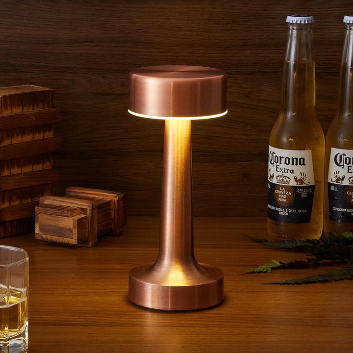 Cordless Restaurant Table Lamp With Rechargeable Battery And Touch Dimming