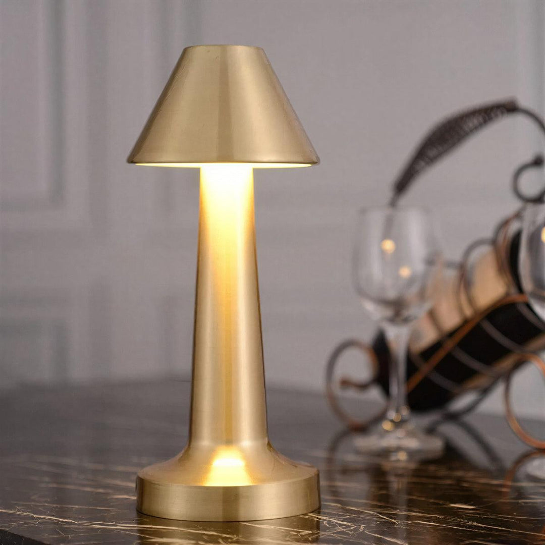 Cordless Restaurant Table Lamp With Rechargeable Battery And Touch Dimming