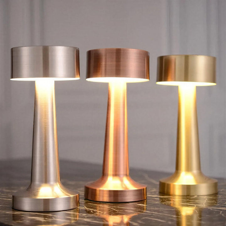 Cordless Restaurant Table Lamp With Rechargeable Battery And Touch Dimming