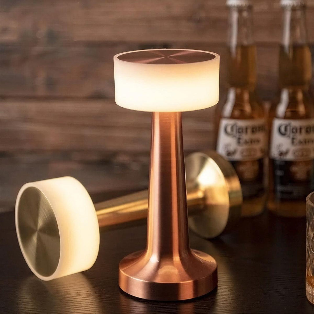 Cordless Restaurant Table Lamp With Rechargeable Battery And Touch Dimming