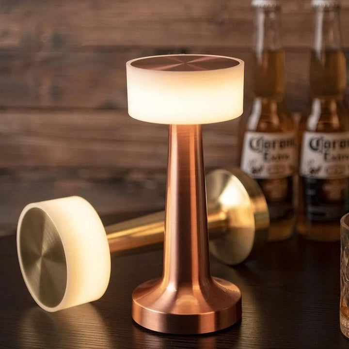 Cordless Restaurant Table Lamp With Rechargeable Battery And Touch Dimming