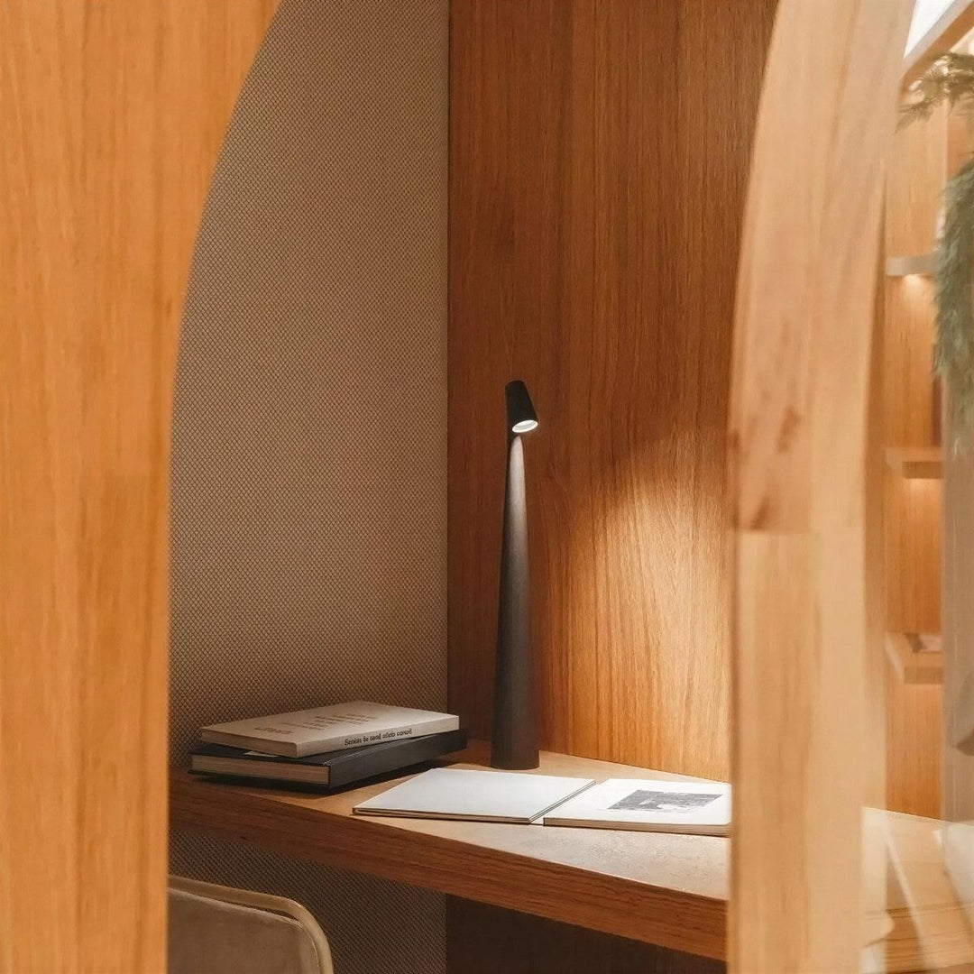 Cordless Table Lamp With Rechargeable Battery And Modern Ambient Glow