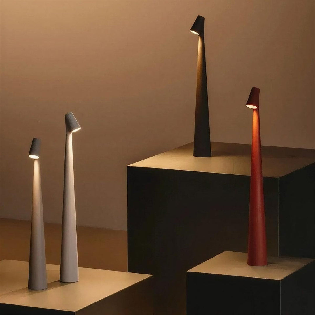 Cordless Table Lamp With Rechargeable Battery And Modern Ambient Glow