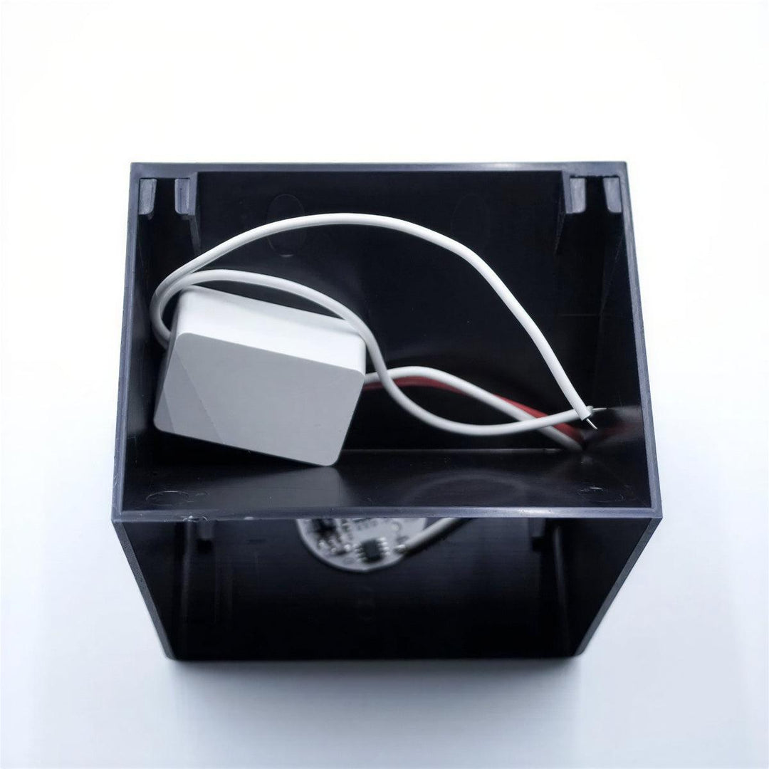 Cube Shaped Wall Lamp With Remote Control And Colour Changing Lighting