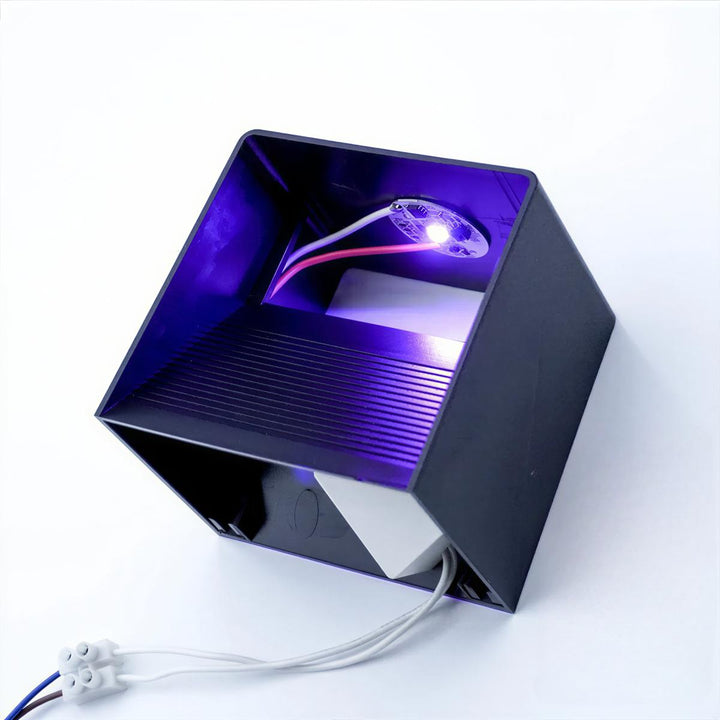 Cube Shaped Wall Lamp With Remote Control And Colour Changing Lighting