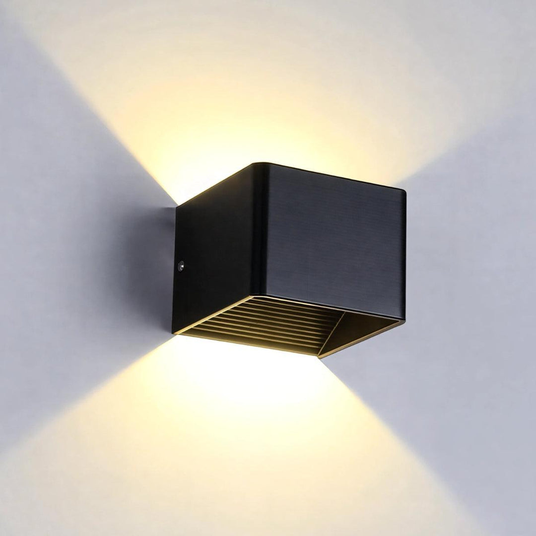 Cube Shaped Wall Lamp With Remote Control And Colour Changing Lighting
