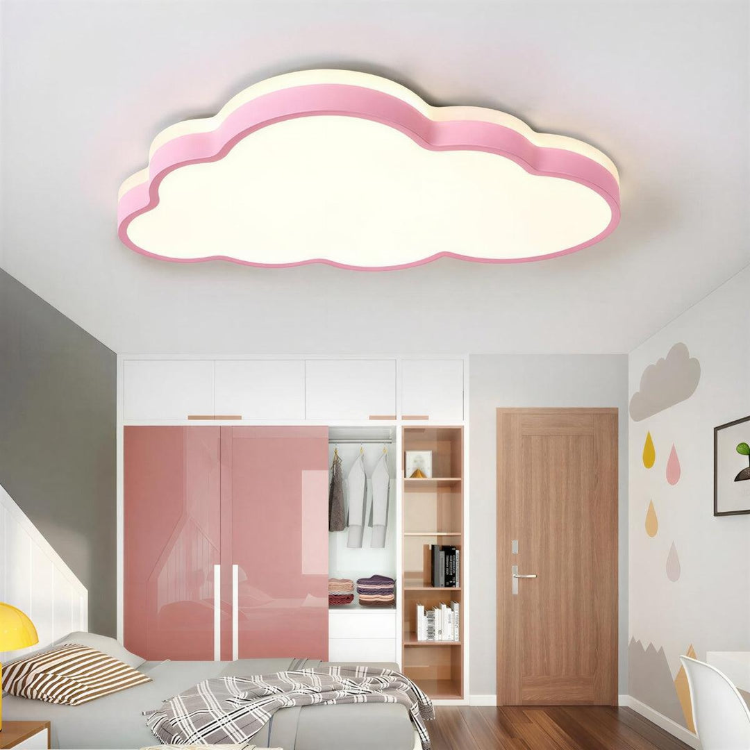 Decorative Modern Cloud Flush Mount Ceiling Light Fixture With Soft Glow